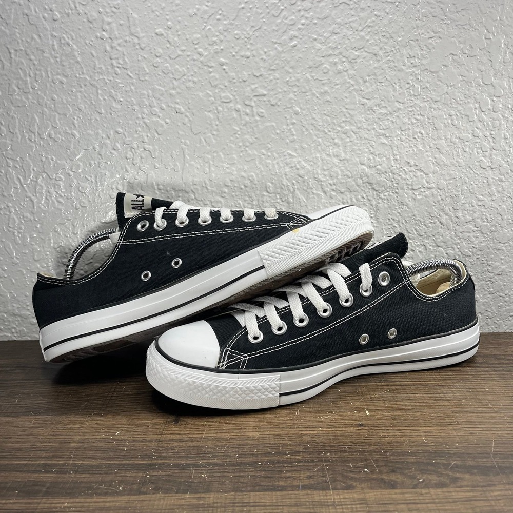 Converse Chuck Taylor All Star Low Black Unisex Shoes - M 9 - W 11 - Picture 4 of 12